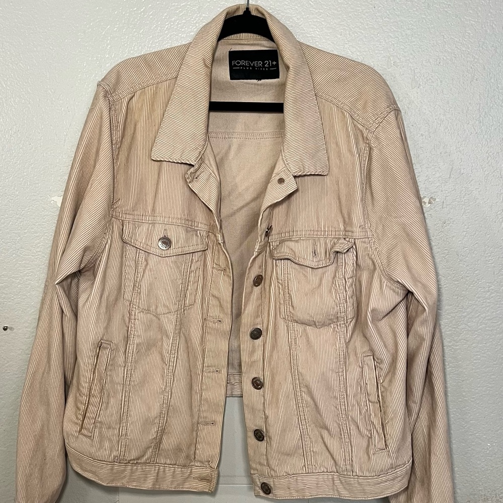 Pink Corduroy Jacket - Size XL - Forever 21